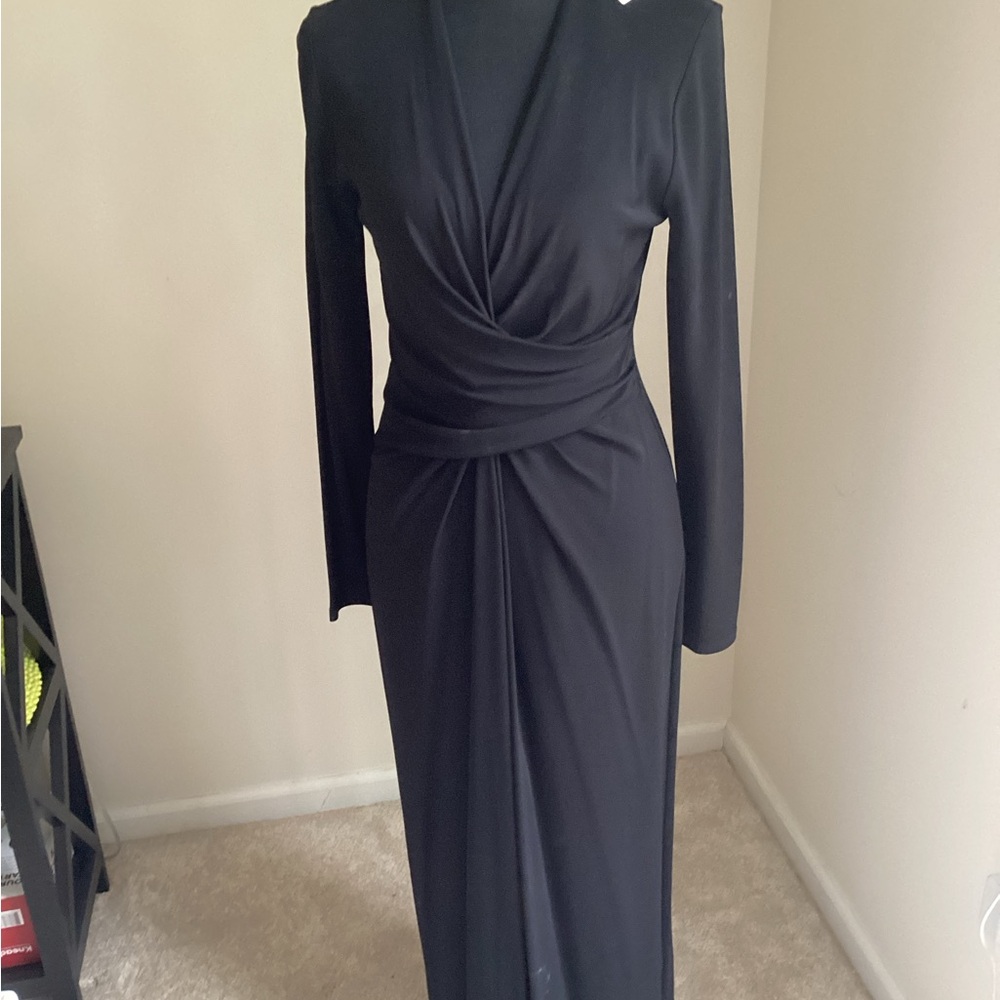 Velvet by Graham & Spencer Black Long Sleeve Dress